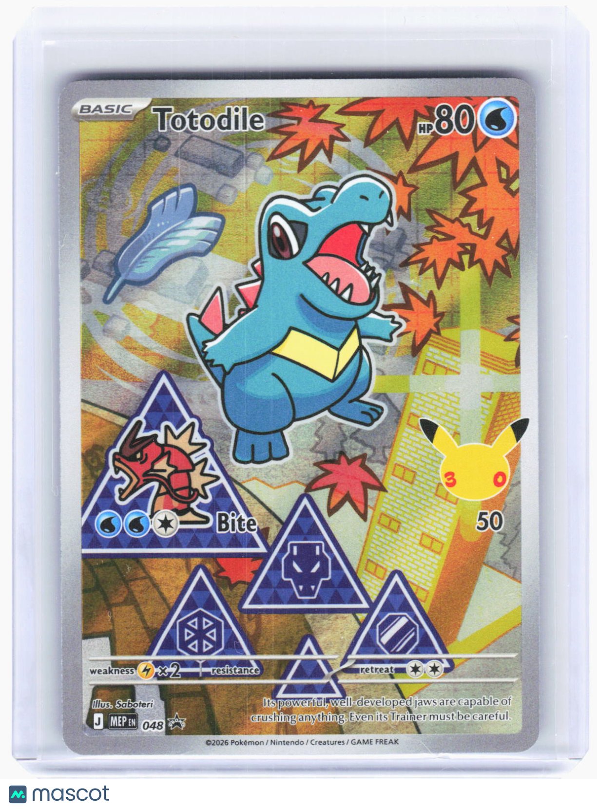 2026 Pokemon—Totodile #MEP EN 048 Mega Evolution Promo Cards—BSP Foil