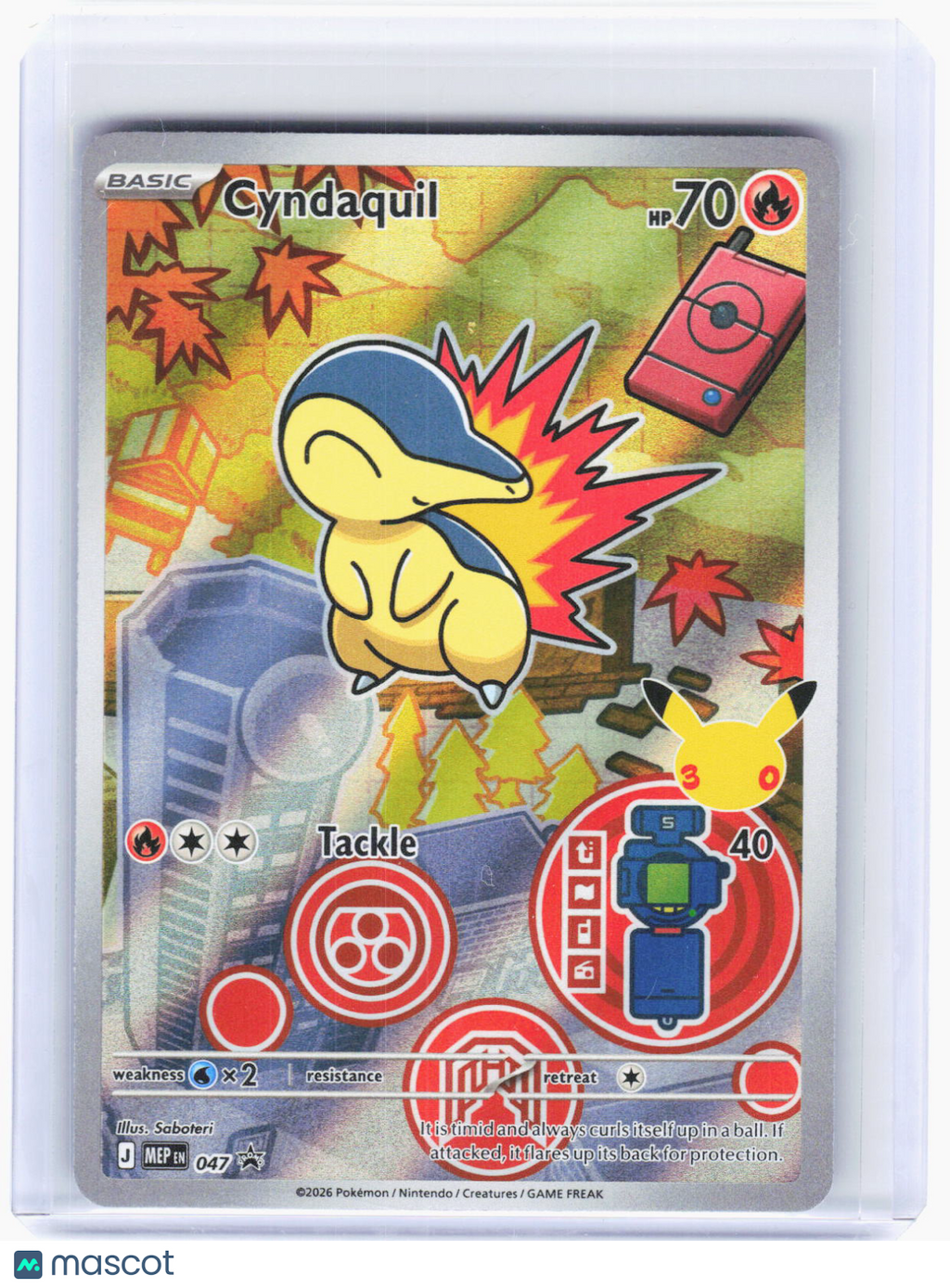 2026 Pokemon—Cyndaquil #MEP EN 047 Mega Evolution Promo Cards—BSP Foil