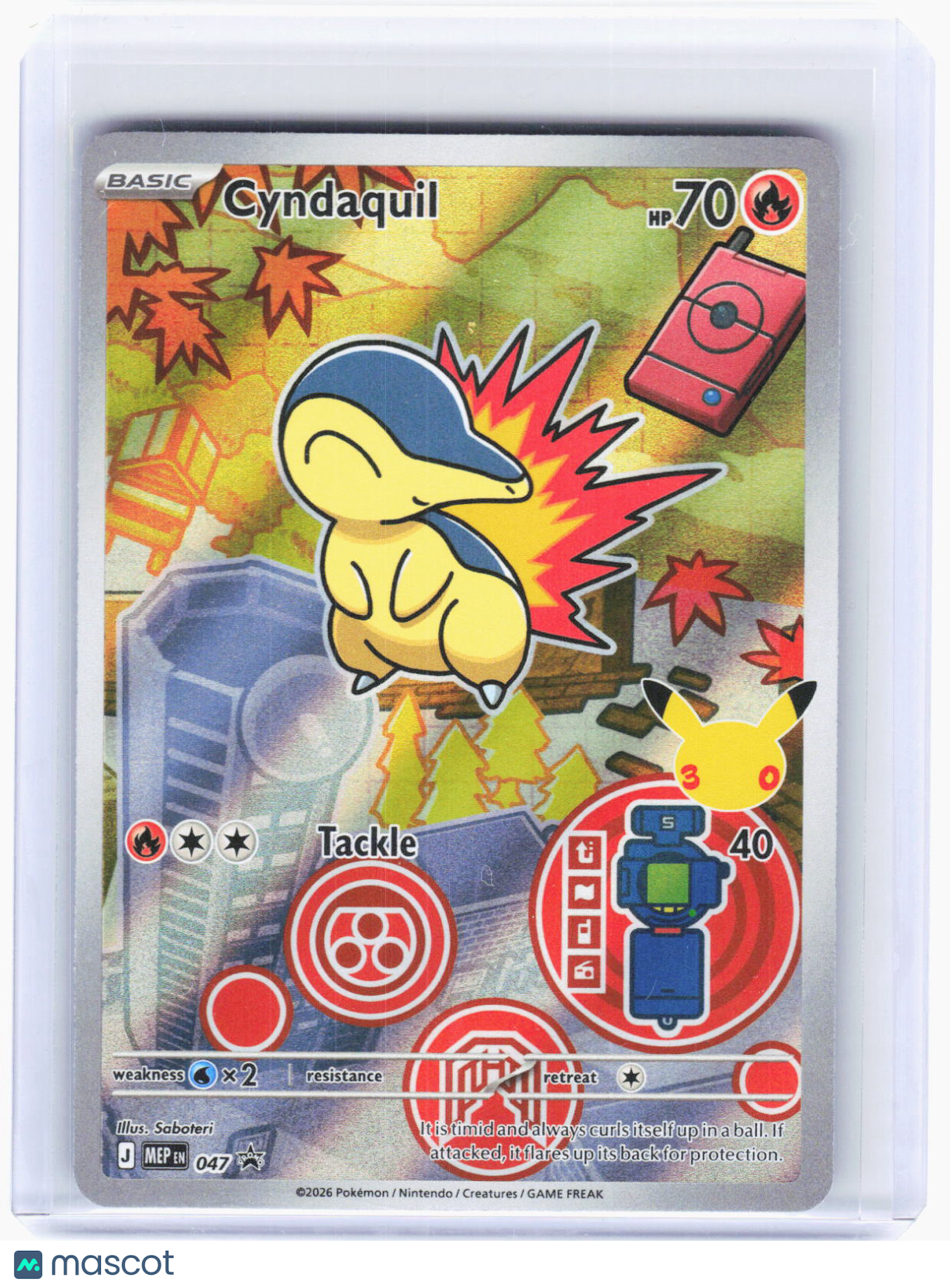 2026 Pokemon—Cyndaquil #MEP EN 047 Mega Evolution Promo Cards—BSP Foil