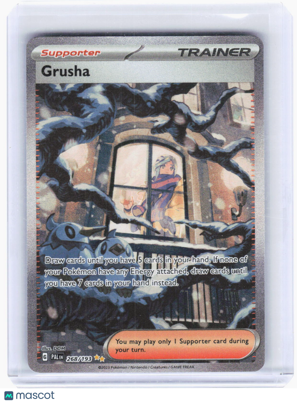 2023 Pokemon—Grusha #268/193 Paldea Evolved—Special Illustration Rare Holo