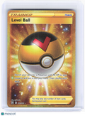 2021 Pokemon—Level Ball (Secret) #181/163 Battle Styles—Secret Rare Gold