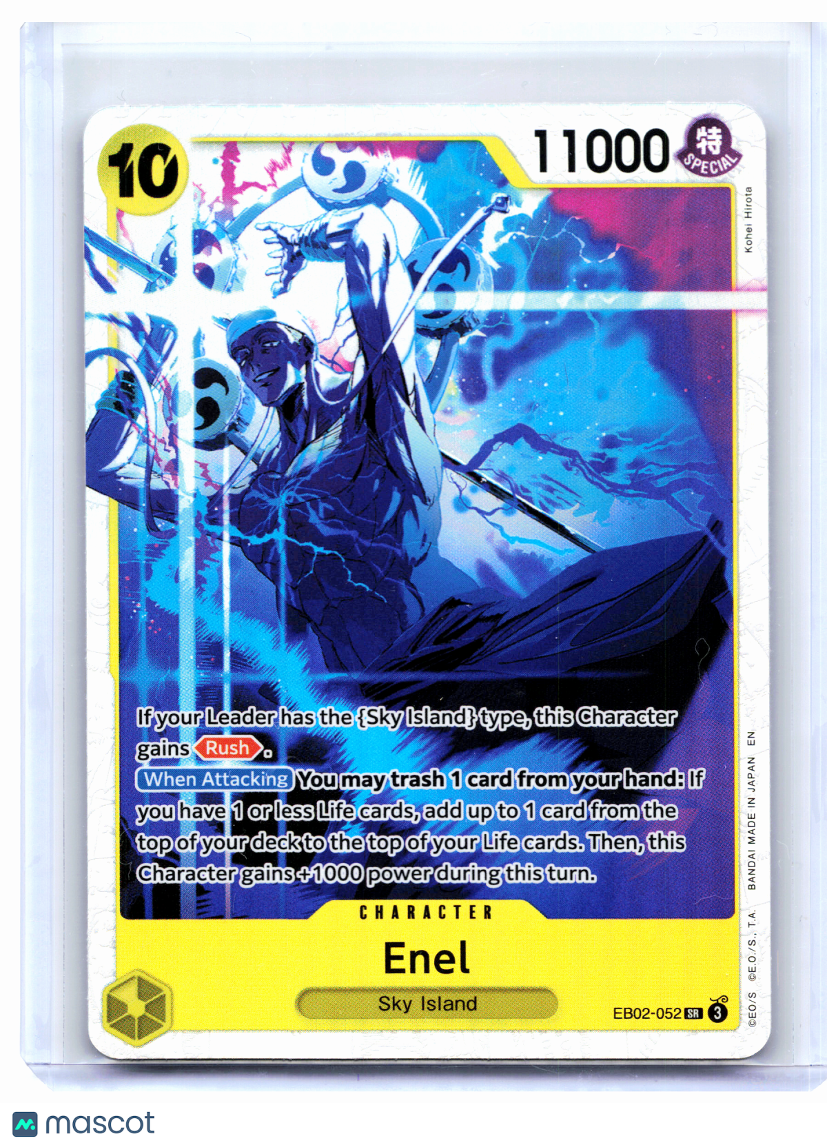 2025 One Piece Card Game—Enel #EB02-052 Anime 25th Collection—Super Rare Foil
