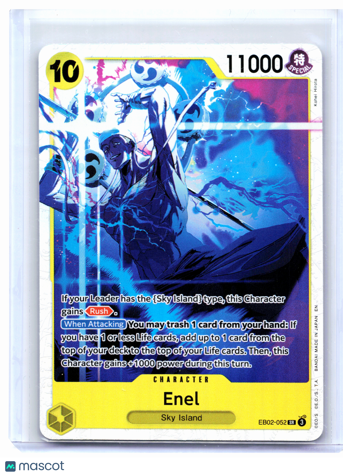2025 One Piece Card Game—Enel #EB02-052 Anime 25th Collection—Super Rare Foil