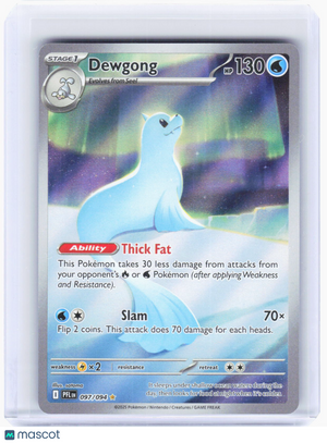 2025 Pokemon—Dewgong #97/94 Phantasmal Flames—Illustration Rare Foil