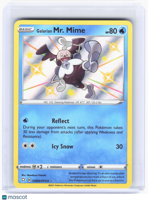2021 Pokemon—Galarian Mr. Mime #SV020/SV122 Shining Fates: Shiny Vault—SHR Foil