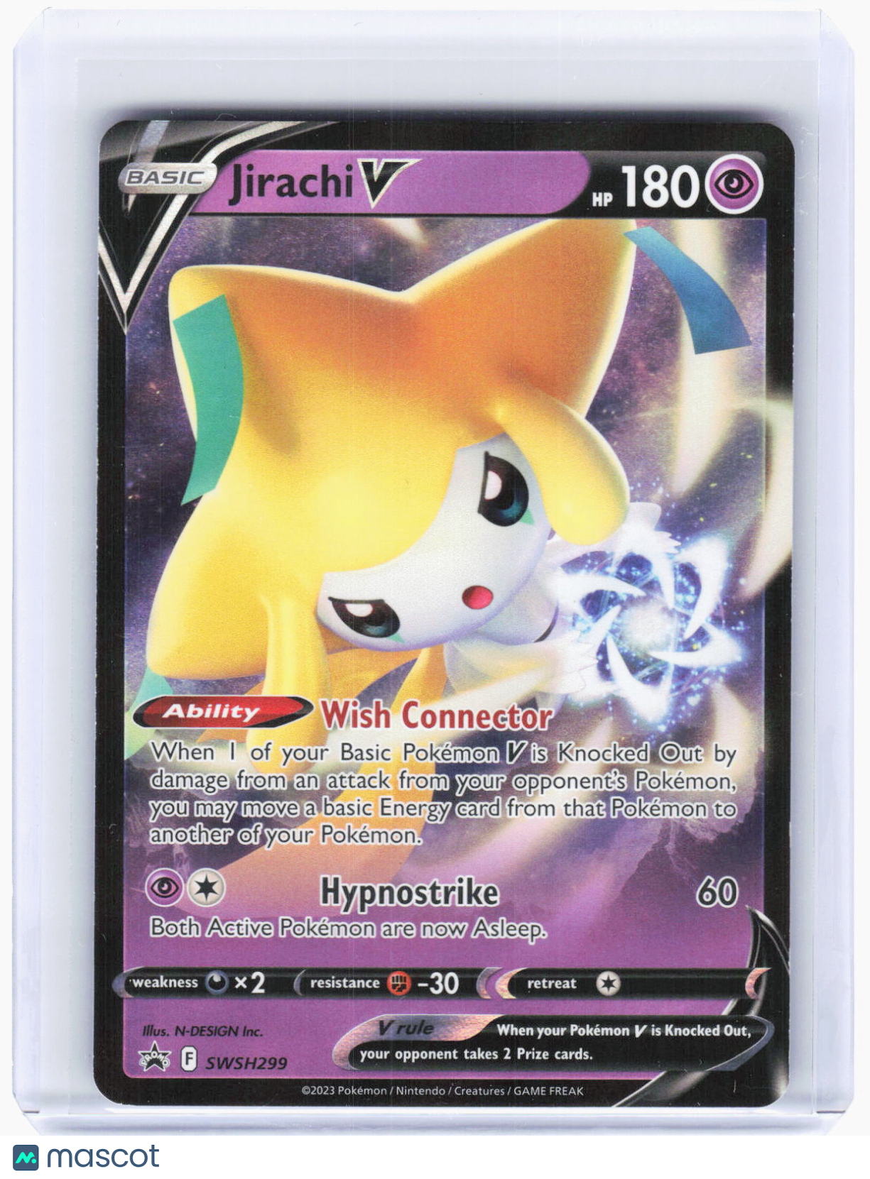 2023 Pokemon—Jirachi V #SWSH299 Sword & Shield Promo Cards—BSP Foil (MP)