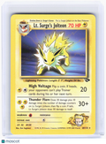 2000 Pokemon—Lt. Surge's Jolteon #28/132 Gym Challenge—Rare Non-Foil (HP)