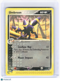 2003 Pokemon—Umbreon #24/100 EX Sandstorm—Rare Non-Foil (Damaged)
