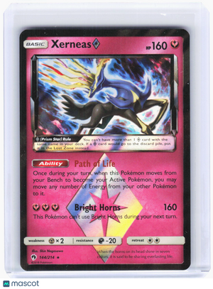 2018 Pokemon—Xerneas Prism Star #144/214 Lost Thunder—Prism Rare Foil (MP)