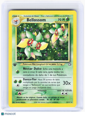 2001 Pokemon—Bellossom #3/111 Neo Genesis—Holo Rare Spanish (LP) 1st Ed