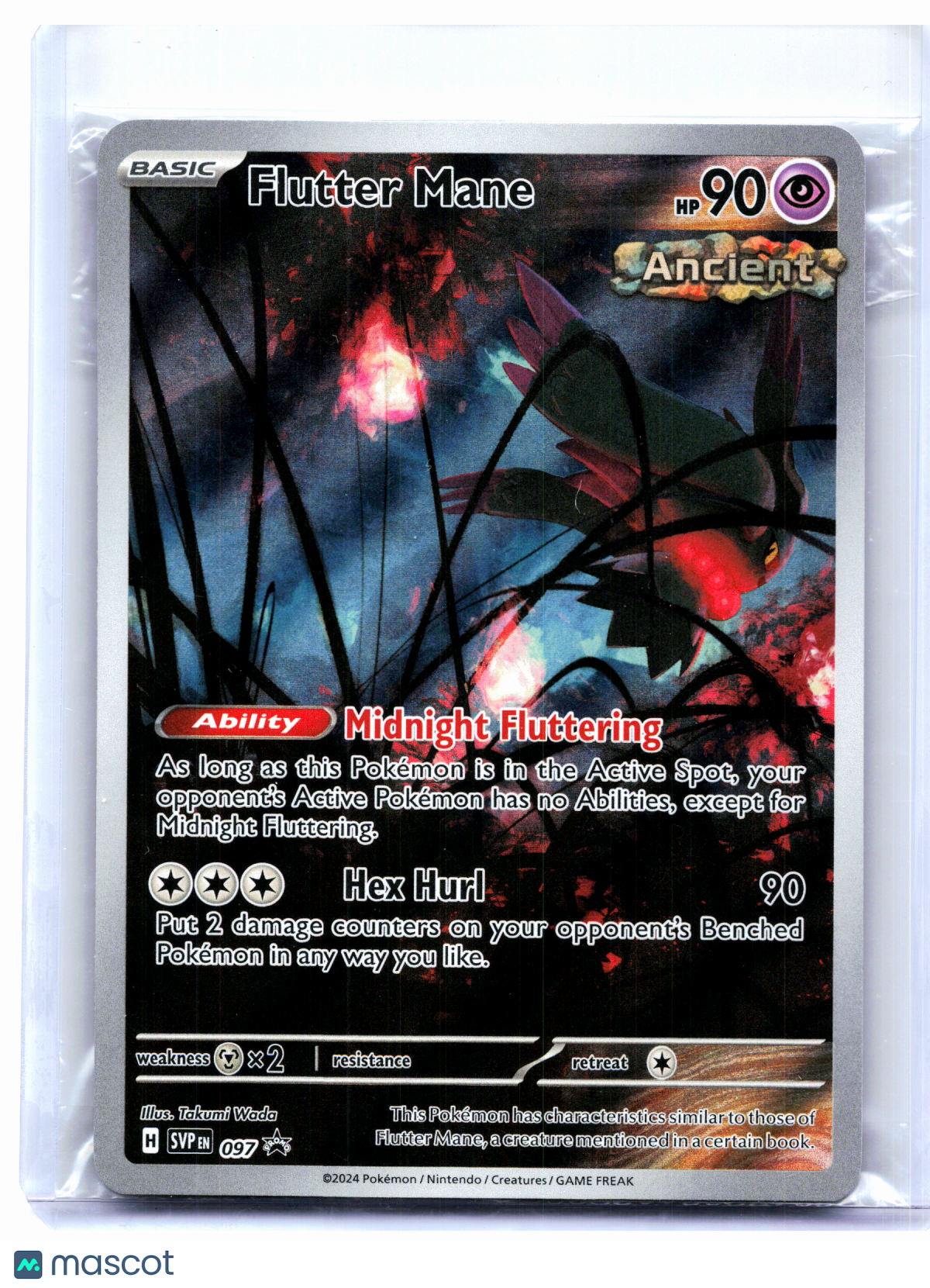 2024 Pokemon—Flutter Mane #097 SVP—Black Star Promo Holo [Sealed]
