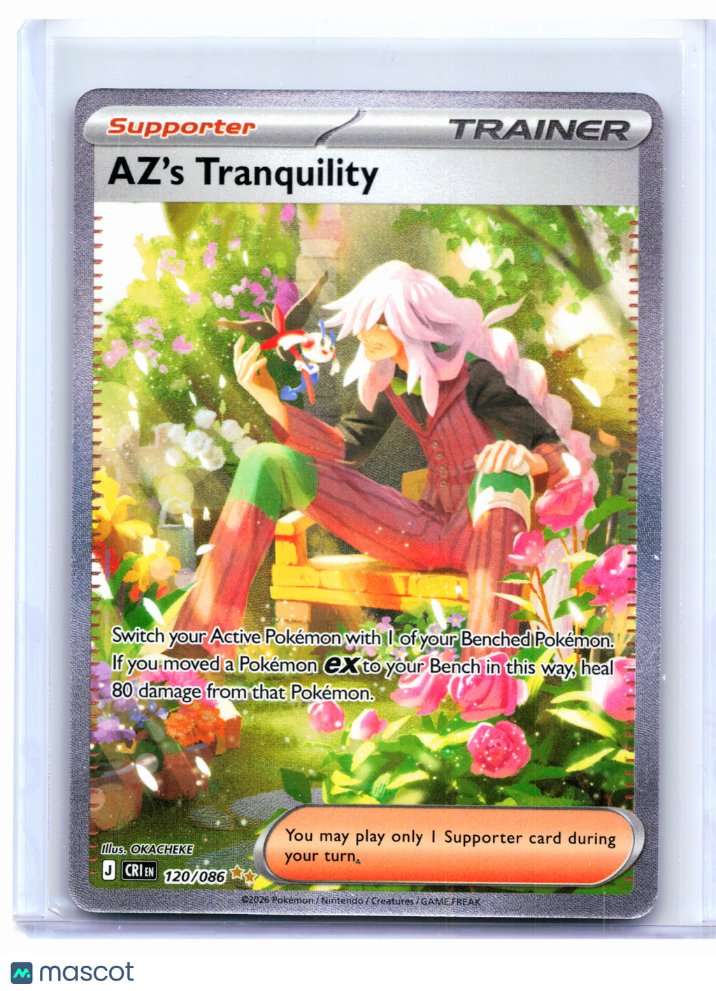 2026 Pokemon—AZ's Tranquility #120/086 Chaos Rising—SIR Holo