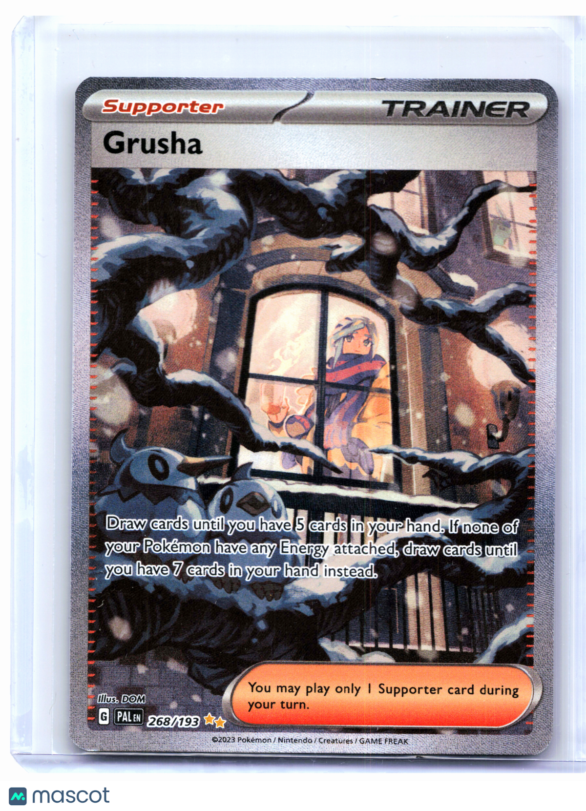 2023 Pokemon—Grusha #268/193 Paldea Evolved—Special Illustration Rare Holo