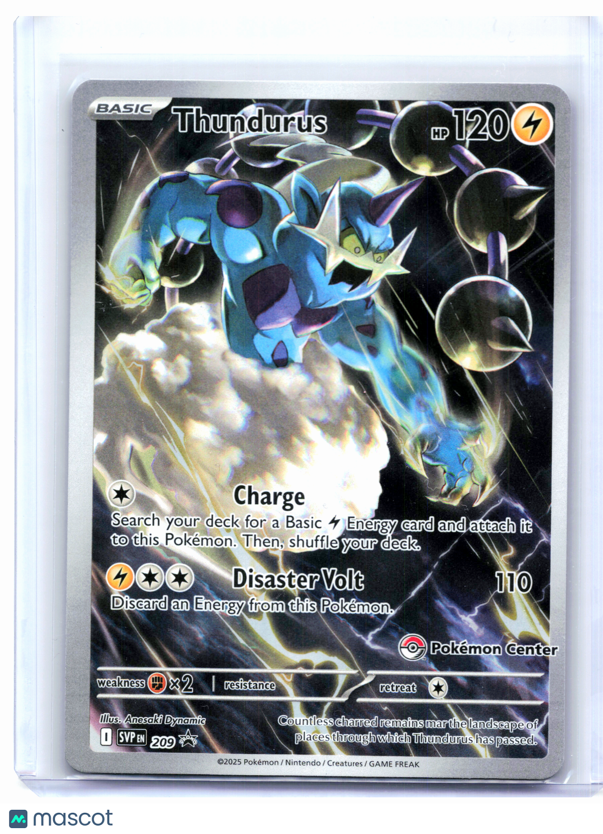 2025 Pokemon—Thundurus (Pokemon Center Exclusive) #209 SVP—Black Star Promo Holo