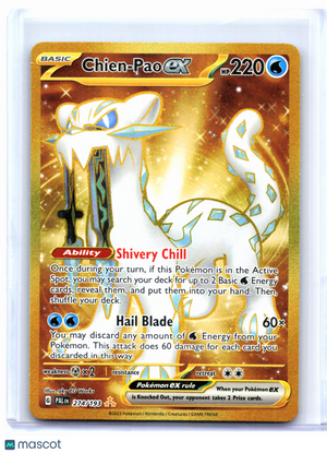 2023 Pokemon—Chien-Pao ex #274/193 Paldea Evolved—Hyper Rare Holo [LP]