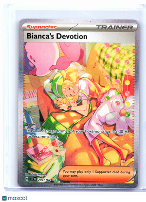 2024 Pokemon—Bianca's Devotion #209/162 Temporal Forces—SIR Holo [LP]