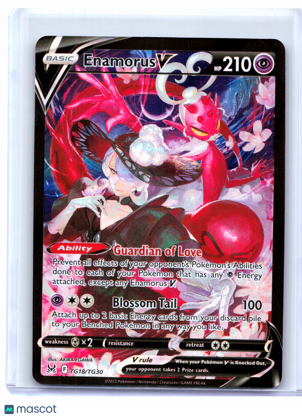 2022 Pokemon—Enamorus V #TG18/TG30 Lost Origin Trainer Gallery—Ultra Rare [MP]