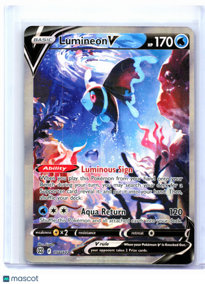 2022 Pokemon—Lumineon V #156/172 Brilliant Stars—Ultra Rare Holo [HP]