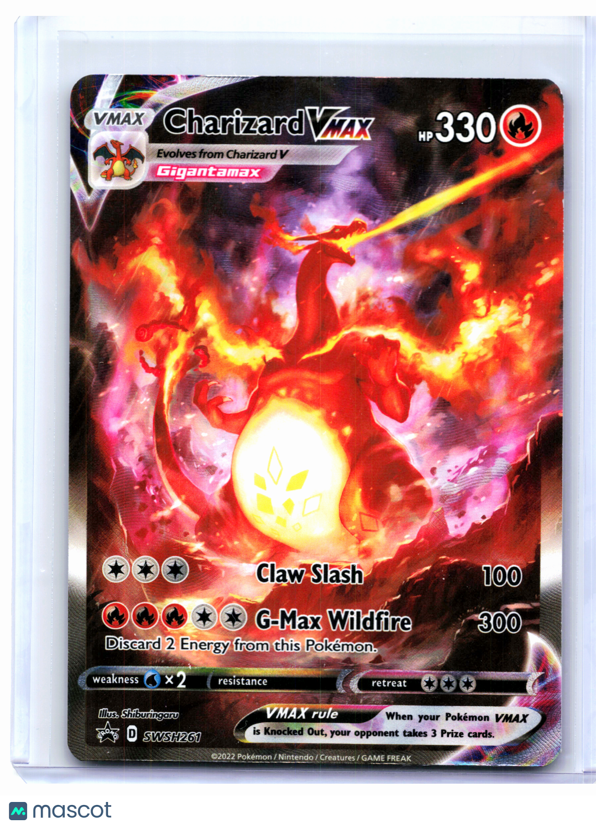 2022 Pokemon—Charizard VMAX #SWSH261 Sword & Shield Promos—Black Star Promo [HP]
