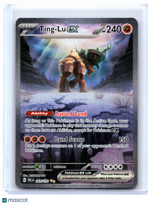 2023 Pokemon—Ting-Lu ex #263/193 Paldea Evolved—SIR Holo [Damaged]