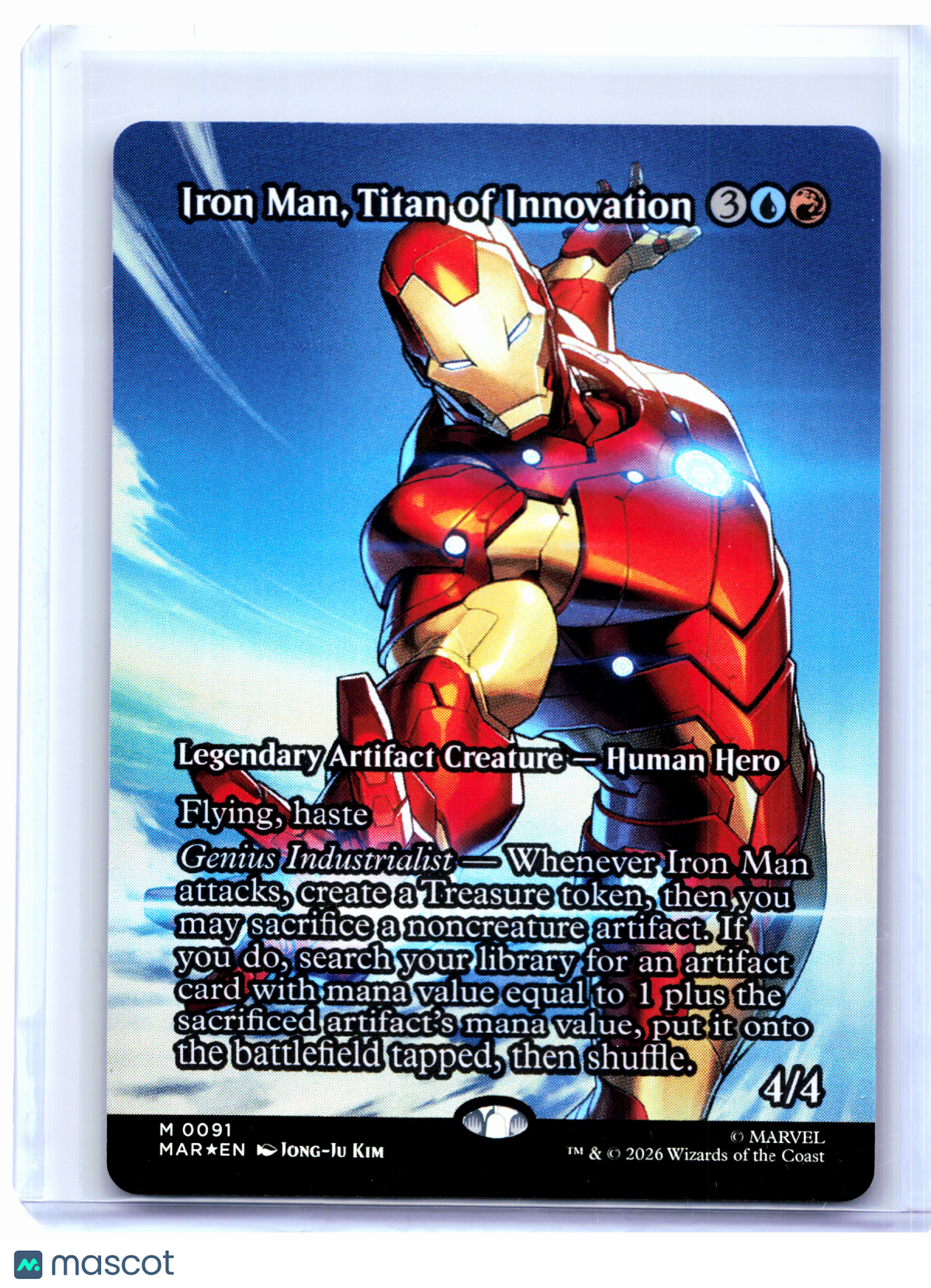 2026 Magic: TG—Iron Man, Titan of Innovation (Borderless) #0091 MAR—Mythic Foil