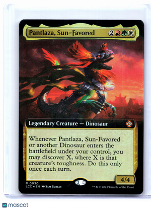 2023 Magic: TG—Pantlaza, Sun-Favored (Extended Art) #0030 LCC—Mythic Foil
