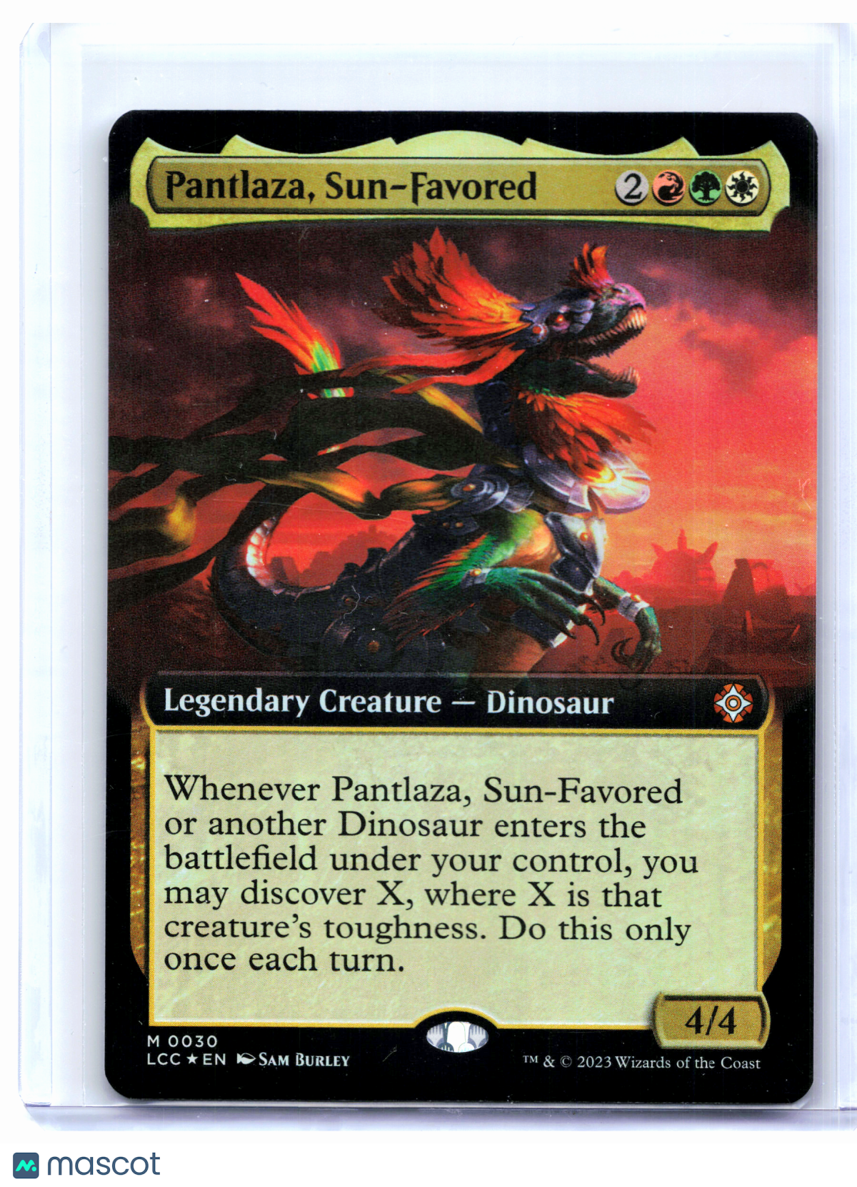 2023 Magic: TG—Pantlaza, Sun-Favored (Extended Art) #0030 LCC—Mythic Foil