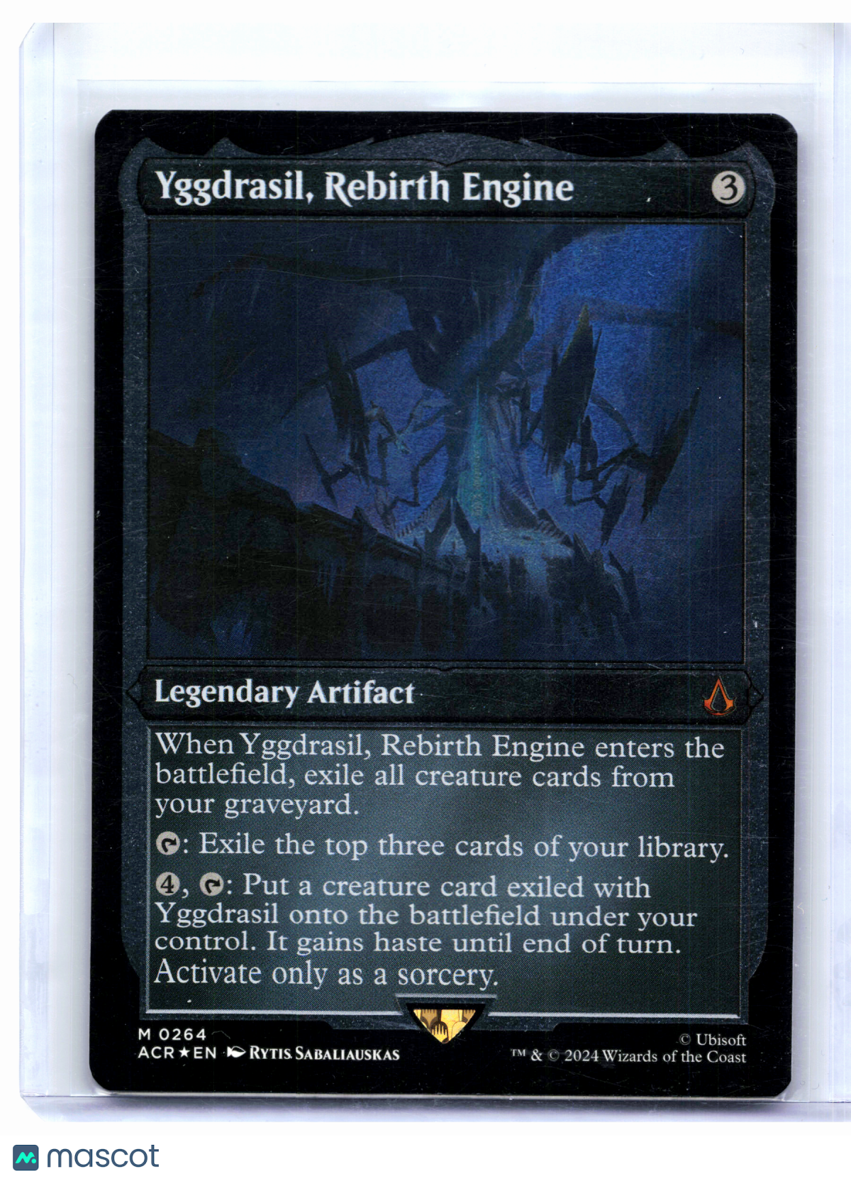 2024 MTG—Yggdrasil, Rebirth Engine #0264 Assassin's Creed—Mythic Foil Etched