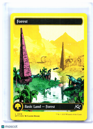 2025 Magic: The Gathering—Forest #0516 Aetherdrift—Mythic First-Place Foil