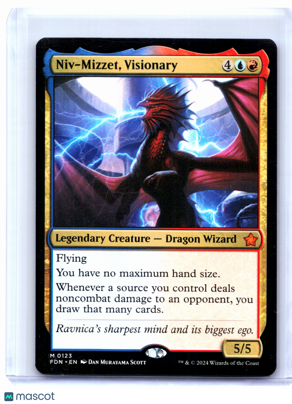 2024 Magic: The Gathering—Niv-Mizzet, Visionary #0123 Foundations—Mythic Nonfoil