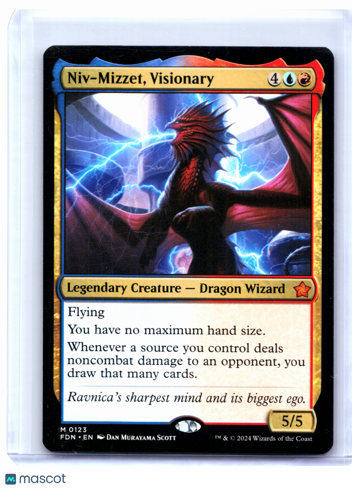 2024 Magic: The Gathering—Niv-Mizzet, Visionary #0123 Foundations—Mythic Nonfoil