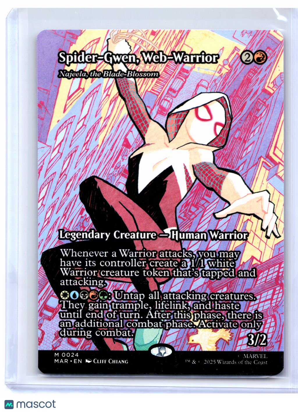 2026 Magic: TG—Spider-Gwen, Web-Warrior (Borderless) #0024 MAR—Mythic Nonfoil