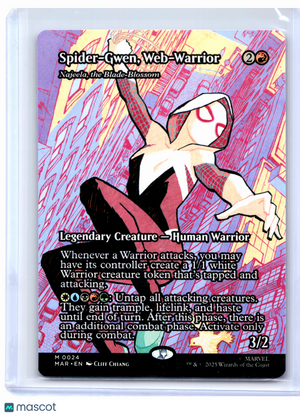 2026 Magic: TG—Spider-Gwen, Web-Warrior (Borderless) #0024 MAR—Mythic Nonfoil