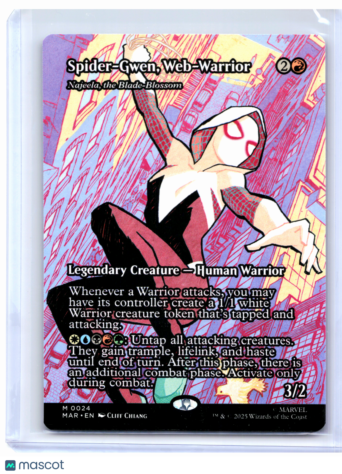 2026 Magic: TG—Spider-Gwen, Web-Warrior (Borderless) #0024 MAR—Mythic Nonfoil