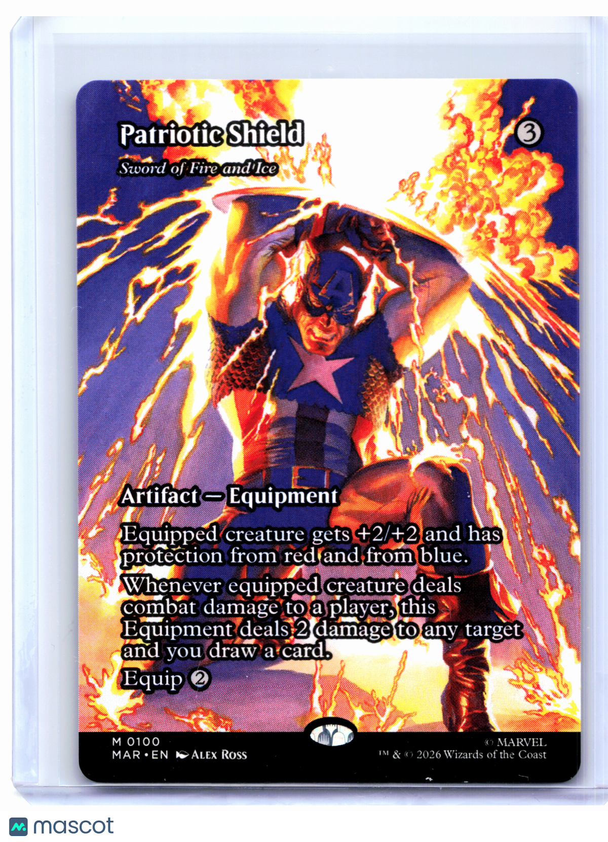 2026 Magic: TG—Patriotic Shield (Borderless) #0100 MAR—Mythic Nonfoil