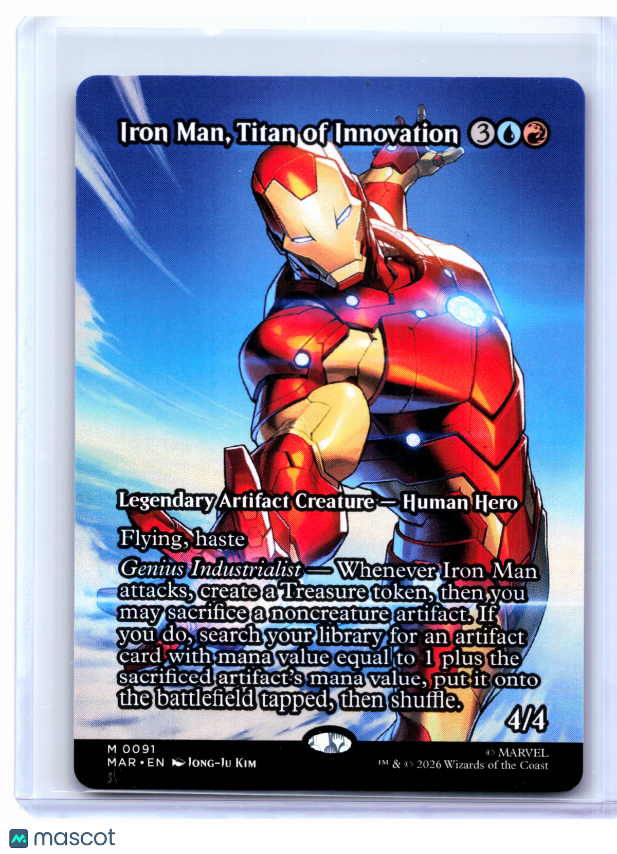 2026 Magic: TG—Iron Man, Titan of Innovation (Borderless) #91 MAR—Mythic Nonfoil