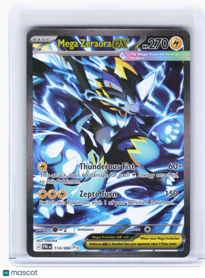 2026 Pokemon—Mega Zeraora ex #114 Pitch Black—SIR Holo [LP]