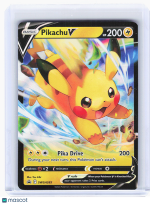 2023 Pokemon—Pikachu V #SWSH285 Sword & Shield—Black Star Promo Holo [LP]
