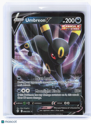 2021 Pokemon—Umbreon V #94 Evolving Skies—Ultra Rare Holo