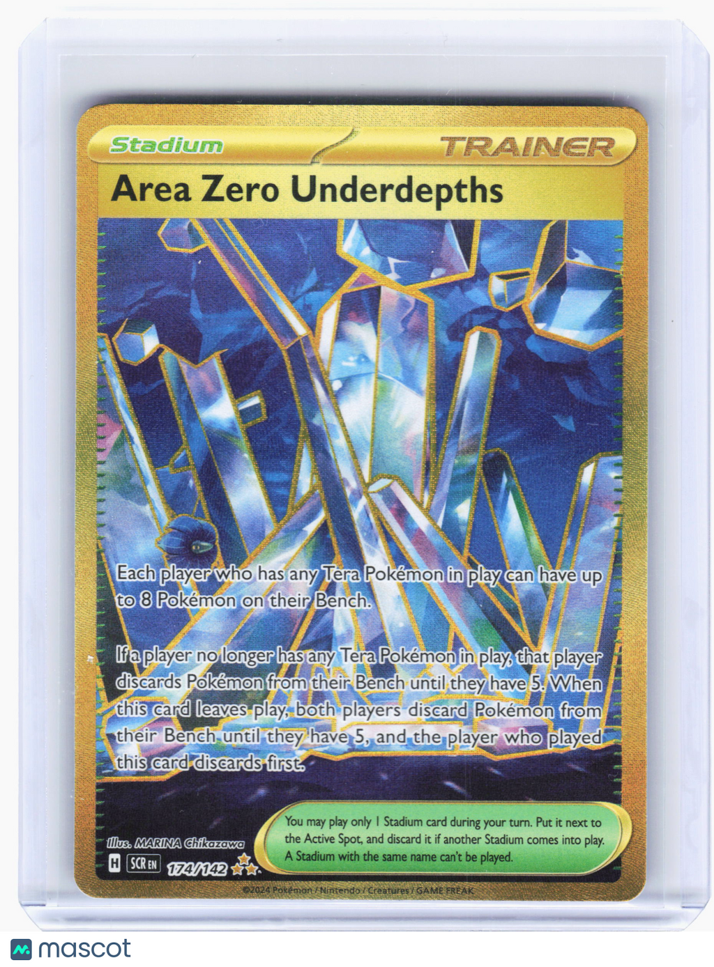 2024 Pokemon—Area Zero Underdepths #174 Stellar Crown—Hyper Rare Holo