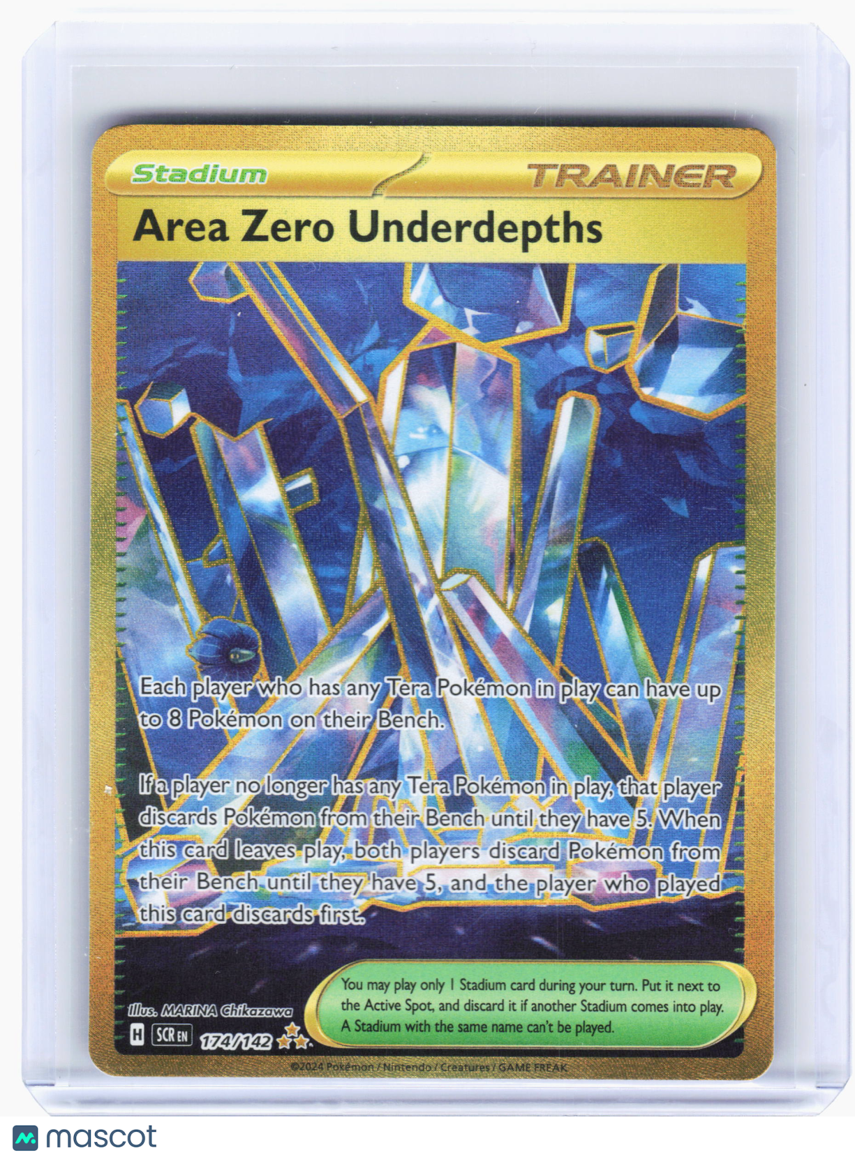 2024 Pokemon—Area Zero Underdepths #174 Stellar Crown—Hyper Rare Holo
