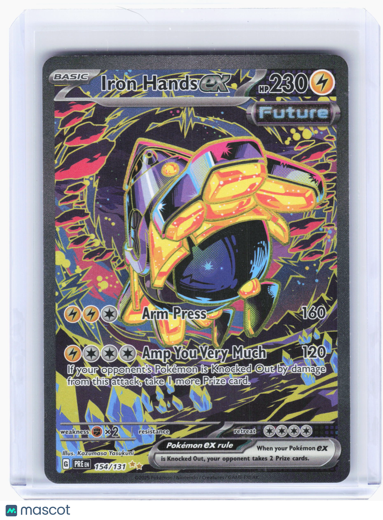 2025 Pokemon—Iron Hands ex #154 Prismatic Evolutions—SIR Holo
