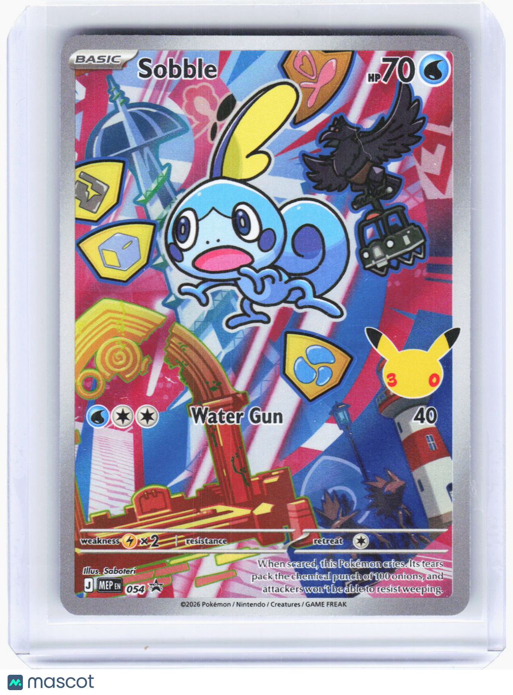 2026 Pokemon—Sobble #MEP EN 054 Mega Evolution Promo Card—Black Star Promo Foil