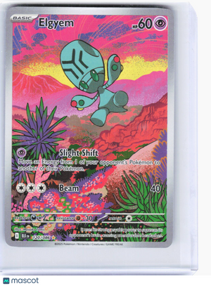 2025 Pokemon—Elgyem #120/86 Black Bolt—Illustration Rare Foil