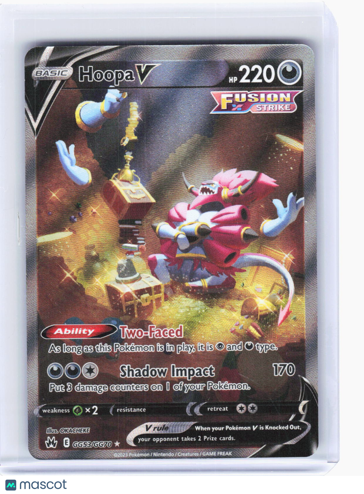 2023 Pokemon—Hoopa V #GG53/GG70 Crown Zenith: Galarian Gallery—UR Foil (LP)