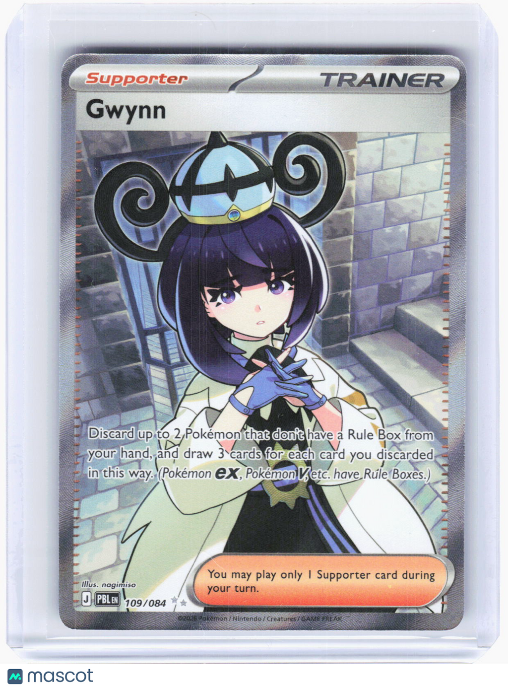 2026 Pokemon—Gwynn #109/84 Pitch Black—Ultra Rare Foil