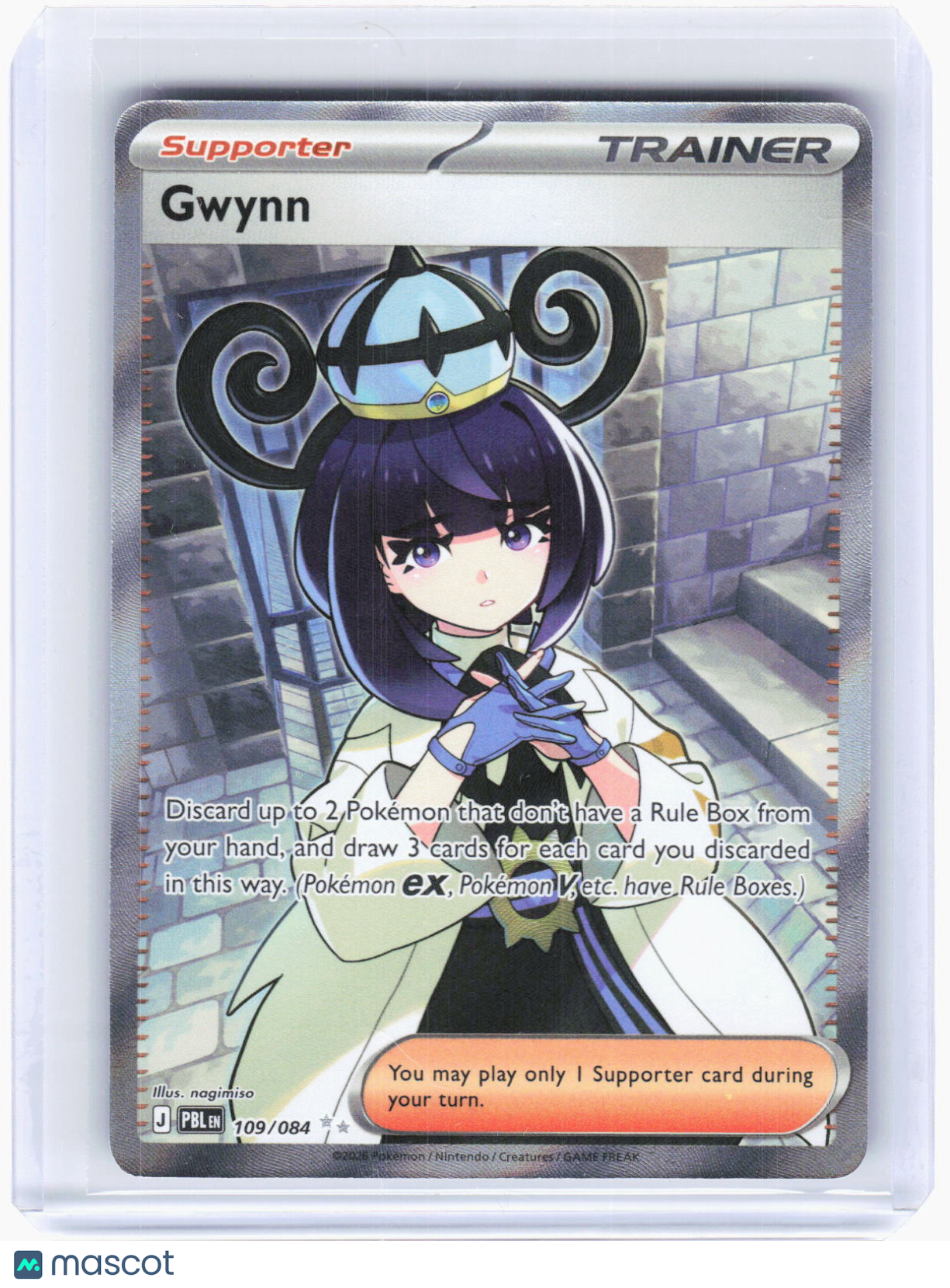 2026 Pokemon—Gwynn #109/84 Pitch Black—Ultra Rare Foil