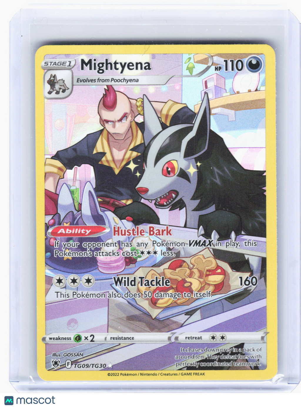 2022 Pokemon—Mightyena #TG09 Astral Radiance—Ultra Rare Holo [Lightly Played]