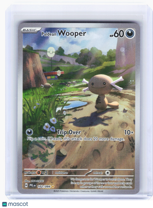 2025 Pokemon—Paldean Wooper #102 Phantasmal Flames—Illustration Rare Holo