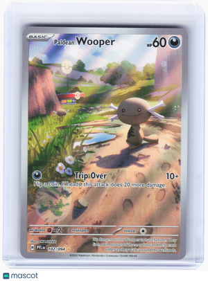2025 Pokemon—Paldean Wooper #102 Phantasmal Flames—Illustration Rare Holo